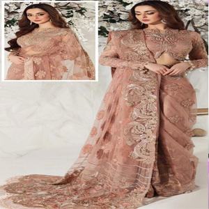 Vestido Salwar Kameez de Algodón con Henna Colorida Pakistaní para Mujer, por AJM - Product Image 4