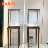 Vitrine de luxe en or à éclairage LED pour les bijouteries du Moyen-Orient Vitrine de bijoux Meubles design pour centre commercial