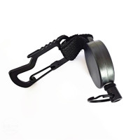 Portable extérieur en plastique mousqueton porte-clés ouvre haute élastique rétractable corde Document boucle facile tirer ouvre-bière