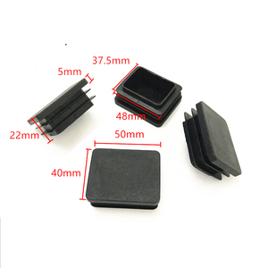 40x50 squareplastic đúc hồ sơ cuối phích cắm, ống vuông ống mũ, nhựa kết thúc mũ cho ống thép - Product Image 1