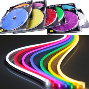 Bande LED néon en silicone étanche IP67 24V 12V 6x12mm Lumière de corde flexible d'extérieur pour la décoration de jardin paysager - Product Image 2