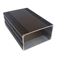 78x43 boîtier de commande Mini PC personnalisé en usine boîtier d'amplificateur extrudé noir Amulimum boîtier de jonction Mini PC personnalisé Lifepo4