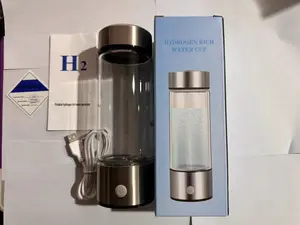 420ml Modo de trabajo inteligente portátil Electrólisis Rica en hidrógeno Generar taza Generador de iones de agua Taza de agua