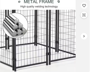 Ağır Hizmet Tipi Galvanizli Çelik Kaynaklı Tel Örgü Sağlam Lüks Çevre Dostu Toz Boyalı Dış Mekan Büyük Köpek Kafesi Kapalı Alan Kutusu Hepsi Bir Arada - Product Image 4