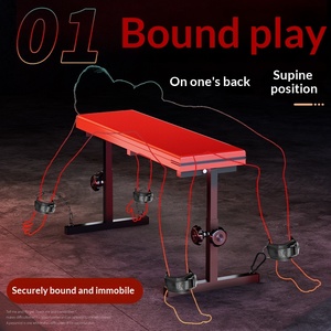 SM Sexstuhl Fesselset Handschellen Erotikspielzeug für Paare Hilfsmittel <span class=keywords><strong>Sex</strong></span>-Training BDSM Sexmöbel für Paare - Product Image 3