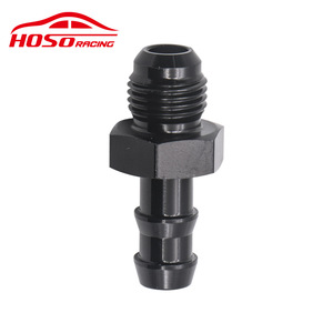 Conector de manguera para modificación de automóviles, adaptador de aleación de aluminio negro 6AN a 3/8 para línea de combustible - Product Image 2