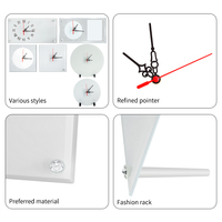 Cadre photo rond en verre de 20 cm, horloge suspendue, cadre photo en verre pour sublimation, BL-27