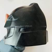 Cabeza de batman de obsidiana, escultura de cristal, personaje de película, tamaño grande, envío directo de fábrica