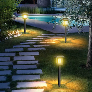 Lampes solaires de jardin, éclairage LED solaire pour allée extérieure, résistantes à l'eau, à piquer dans le sol, pour la décoration de la cour et du patio - Product Image 3