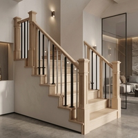 Craftsman Classic Square Wood Balusters 6''W X 55-1/2 ''H White Oak 4092 Box Newel Posts for Stairway New Product"