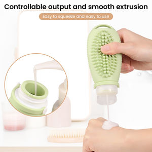 Botella Portátil de Silicona Reutilizable de 100 ml para Viajes y Vida en Autocaravanas (Rellena Lociones y Líquidos) - Product Image 3