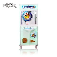 Coin operated one player mini claw crane machine kids toy crane claw machine with dollar bill acceptor