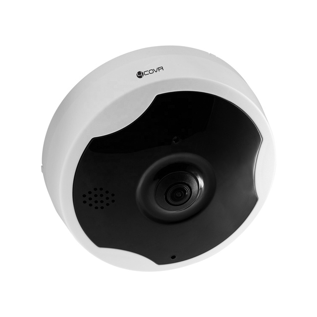 4COVR 8Mp 4K Security 360 Panoramic Fisheye Camera PoE Wired Night Vision Two-way Audio AI Face Detection CCTV Surveillance