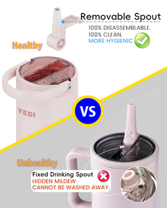 Vaso Térmico Portátil para Niños, <span class=keywords><strong>Precio</strong></span> de Fábrica al por Mayor, 16, 20, 24 oz, Acero Inoxidable, con Pajita Desmontable a Prueba de Polvo y Asa - Product Image 4