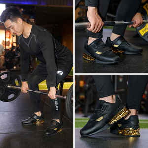 <span class=keywords><strong>Chaussures</strong></span> de musculation en cuir OEM personnalisées pour hommes, femmes et enfants, pour l'entraînement en salle de sport, antidérapantes, avec service <span class=keywords><strong>d</strong></span>'impression de logo - Product Image 3