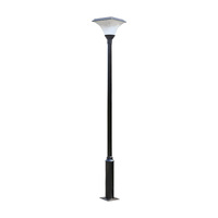 Farola LED Moderna para Jardín, Iluminación Exterior IP65, Poste de Aluminio para Estacionamiento, Farola Solar para Paisajes