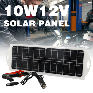 แผงโซลาร์เซลล์โมโนคริสตัลไลน์ 10W 12V 13x41.2 ซม. สำหรับชาร์จรถยนต์ เรือยอชท์ - Product Image 3