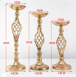 Pha Lê bàn đám cưới centerpieces kim loại sắt hoa bình đứng nến chủ sở hữu đèn lồng lọ cho giáng sinh trang trí bên - Product Image 3