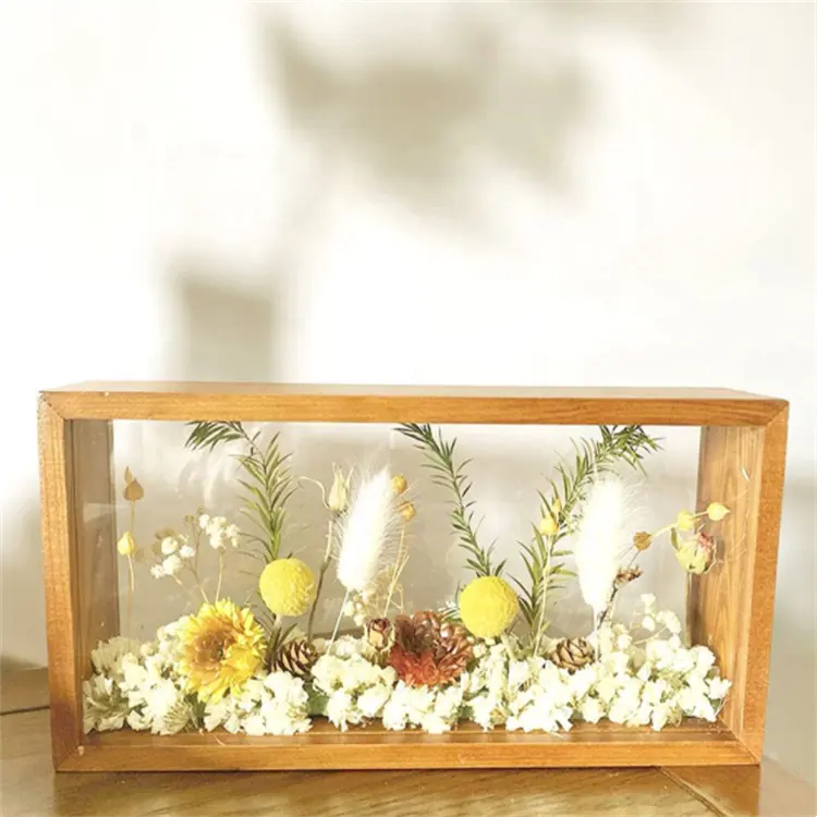 DIY Display doppelseitige hoch auflösende Plexiglas Lagerung rustikale Bulk Dekor Rahmen Foto Glas Schatten Box Rahmen