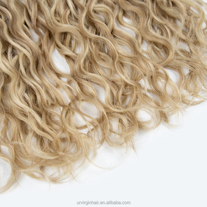 Extensioni di Capelli Umani 100% Remy Vergini, Cheratina Grezza, Ondulate, con Punta Piatta e a <span class=keywords><strong>K</strong></span>, Doppia Trama, Alta Qualità - Product Image 3