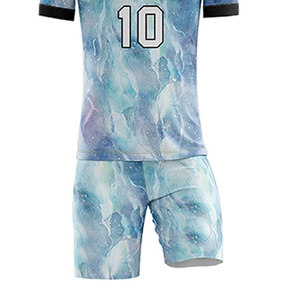 High Quality Breathable Short Sleeve Soccer Uniform Team Wear Durable 100% Polyester Custom Soccer Uniform - Product Image 6