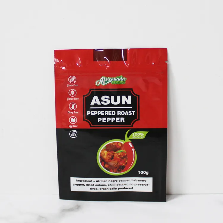 Side Gusset Package Bag for Snack Design Plastic Packaging Food Zip Biodegradable 2019 PE Carton Free Heat Seal Gravure Printing