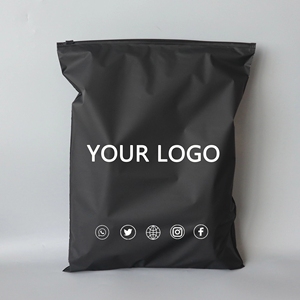 Vente chaude Personnalisé Noir Zip Lock Poly Sacs <span class=keywords><strong>pour</strong></span> Vêtements Logo Imprimé <span class=keywords><strong>Pochette</strong></span> À Capuche avec Fermeture Éclair <span class=keywords><strong>pour</strong></span> Emballage De Chaussures - Product Image 2
