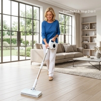 Nettoyeur Vapeur Professionnel Portable à Écran Tactile Intelligent, Réservoir d'Eau Amovible à Verrouillage Automatique, Décapeur Vapeur Haute Température pour Usage Domestique et Commercial