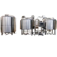 Cuve de stockage sous pression en acier inoxydable pour brassage d'alcool, 1000L 20HL 30BBL, avec pompe et moteur, à vendre