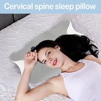 Almohadas Ortopédicas Personalizadas Modernas, Cómodas, Elegantes y de Soporte para el Cuello, con Forma de Mariposa, Ecológicas, para Dormir, Viajar y Decorar el Hogar