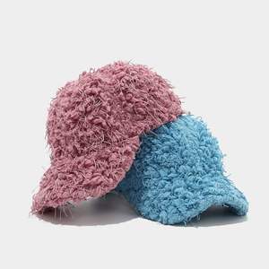 Gorras de Béisbol de Peluche de Moda para el Invierno 2025, Gorra de Béisbol Gruesa y Cálida de Color Sólido para Otoño e Invierno - Product Image 2