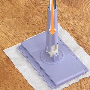 Hands-Free Flat <b>Mop</b> – Clamp Cloth Design, No Dirty Towel, Small Household Cleaning Tool – Reusable Microfiber <b>Mop</b> for Floor, Win - Product Image 5