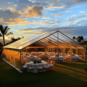 300 люди прозрачные мобильные Свадебные и конференц-палатки, палатки для мероприятий, уличная Свадебная вечеринка, большая палатка для свадеб - Product Image 2