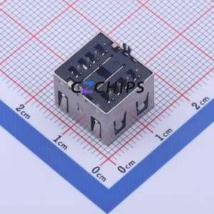 907-421A1021Y10200 <b>USB</b> Connector Through hole Component (THT) Connector Type-<b>A</b> <b>USB</b> <b>2.0</b> Female Through Hole - Product Image 2