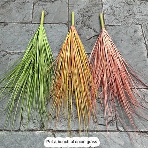 8 têtes échinacée oignon herbe plastique souple arbres PE jetable mariage maison hôtel décor Simulation roseau herbe plante artificielle - Product Image 2