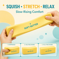 Jouet Squishy Géant en Mousse PU, Doux comme du Beurre, à Remontée Lente, Extensible, Anti-Stress Sensoriel, Cadeau Nouveauté pour Filles et Garçons de 14 ans et plus