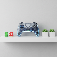 Mando inalámbrico RGB GAMINJA para Nintendo Switch 2/Lite/Switch con batería recargable, controlador de juego de 6 ejes