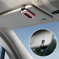 Diffuseur de parfum moderne pour voiture, clip dissimulé pour pare-soleil - Matériau plastique, évaporation naturelle, désodorisant longue durée, purification