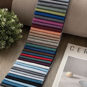 Dual Color Fine Linen <b>Fabric</b> Flat Linen Cloth Sofa Upholstery <b>Fabric</b> For Luggage And Project Decoration - Product Image 2