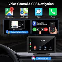 Reproductor Multimedia para Auto con Pantalla Táctil Inalámbrica Universal de 7 Pulgadas, Compatible con CarPlay y Android, GPS en Tiempo Real, Cámara de Reversa, Ranura para Tarjeta SD, OEM/ODM