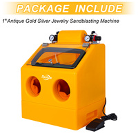 Machine de sablage manuelle à eau pour bijoux en or et argent, méthode ancienne, pour le nettoyage des métaux