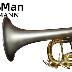 Trompeta Bb Profesional Ehrman con Cuerpo <span class=keywords><strong>de</strong></span> Plata Antigua y Pistones Dorados en Si Bemol, Importada, <span class=keywords><strong>de</strong></span> Fábrica Pequeña - Product Image 3