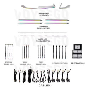 Lumière ambiante de voiture Nunoo prix d'usine bonne qualité lumière ambiante de vente chaude pour <span class=keywords><strong>Audi</strong></span> <span class=keywords><strong>A3</strong></span> 2021-2022 lumière ambiante intérieur de voiture - Product Image 1