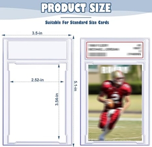 Klare Handels hülle Transparente Bewertungs hülle Graded Card Slab Alloy Case Kunststoffs chutz hülle Acryl vitrine - Product Image 3