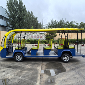 Bus touristique électrique coloré pour 17 passagers, véhicule de navette pour parcs à thème, zoos, sites touristiques, stations balnéaires, services de transport - Product Image 5