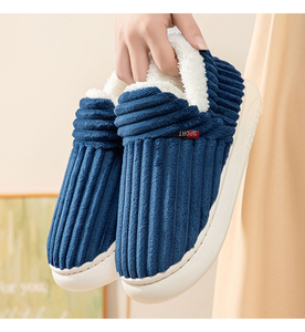 <strong>Ladies</strong> Warm Fuzzy Lined Closed Back House <strong>Slippers</strong> Thick Sole Non Slip Ankle <strong>Bootie</strong> Indoor Outdoor Winter Home Shoes Wholesale - Product Image 2