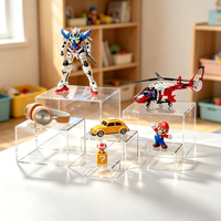 Présentoir en acrylique transparent personnalisé, support de présentation en acrylique, design individuel pour desserts, modèles de collection et décoration intérieure