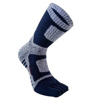 Chaussettes à cinq doigts pour hommes, en pur coton, anti-odeur, chaussettes à bout rond, absorbant la transpiration, respirantes, chaussettes de sport pour adultes