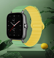 Bracelet de montre intelligente sportif réversible en silicone magnétique résistant BoBand Luxury 16-22 mm, unisexe