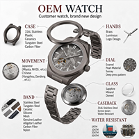 Montre mécanique de luxe pour homme avec logo personnalisé, tourbillon, cadran lumineux, automatique, petit cadran, bracelet en acier inoxydable de 22 mm, montre-bracelet pour homme